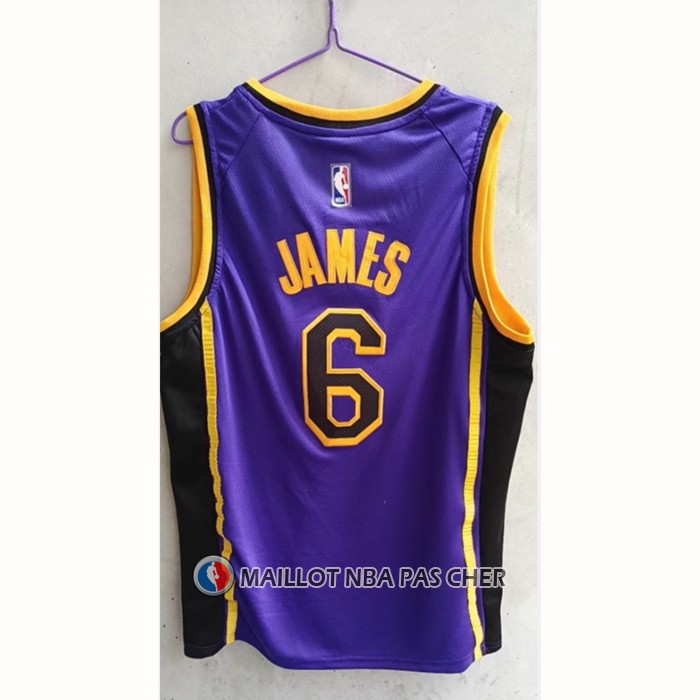 Maillot Los Angeles Lakers LeBron James NO 6 Statement 2022-23 Volet